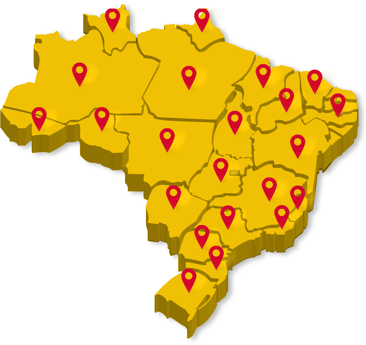 Mapa do Brasil.